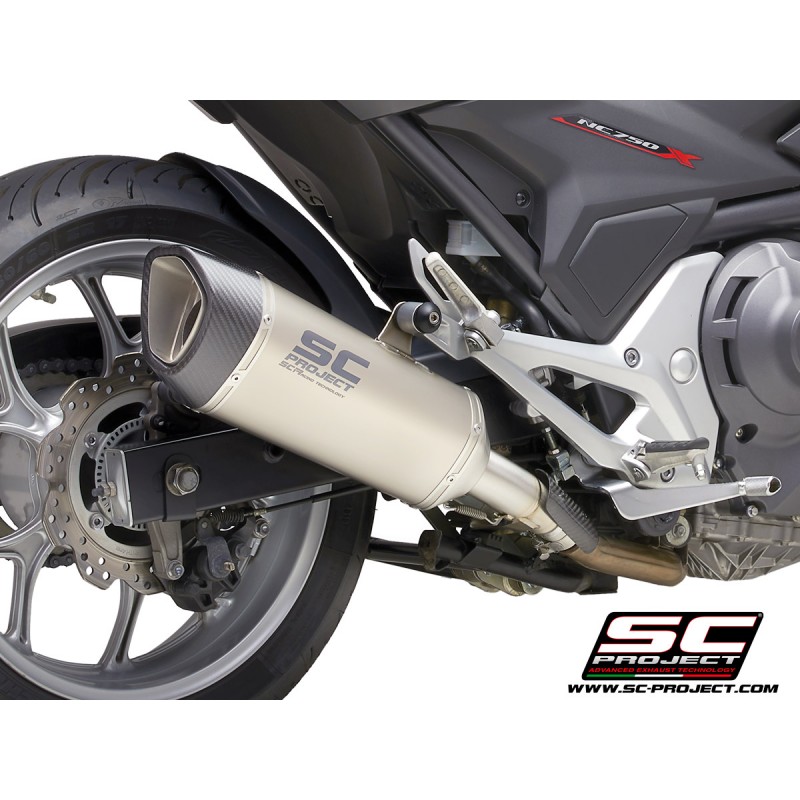 Uitlaatdemper SC1-R titanium Honda NC750S-X (16-20)