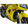 Zijkappen onder SV650S ongespoten