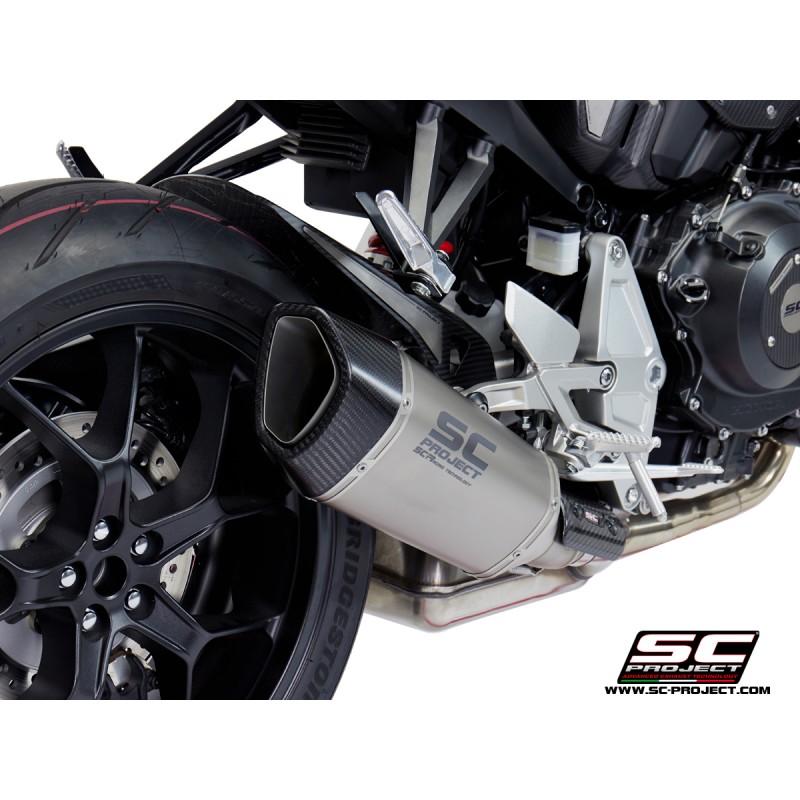 Uitlaatdemper SC1-R titanium Honda CB1000R (18-20)