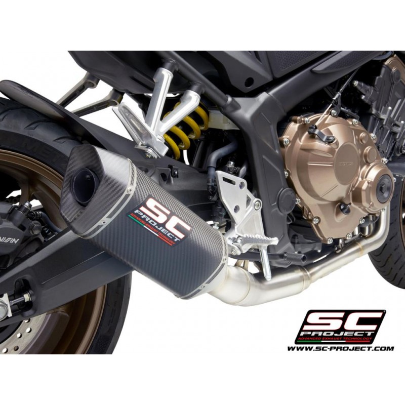 Uitlaatsysteem 4-1 SC1-M carbon Honda CB650R (19-20)