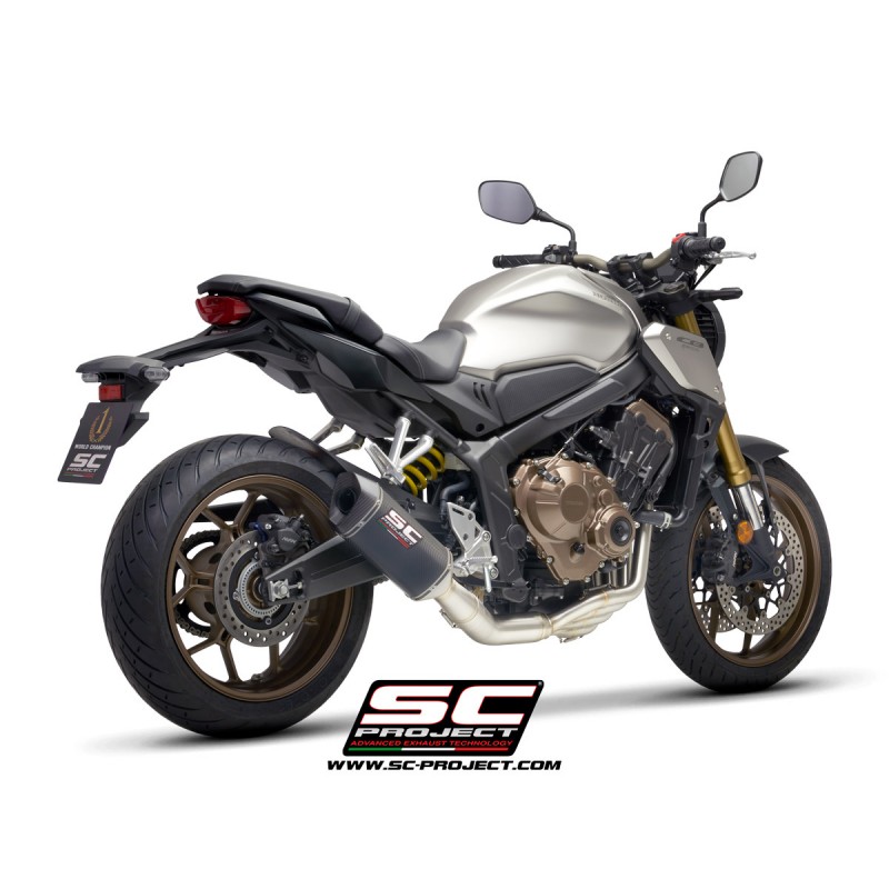 Uitlaatsysteem 4-1 SC1-M carbon Honda CB650R (19-20)