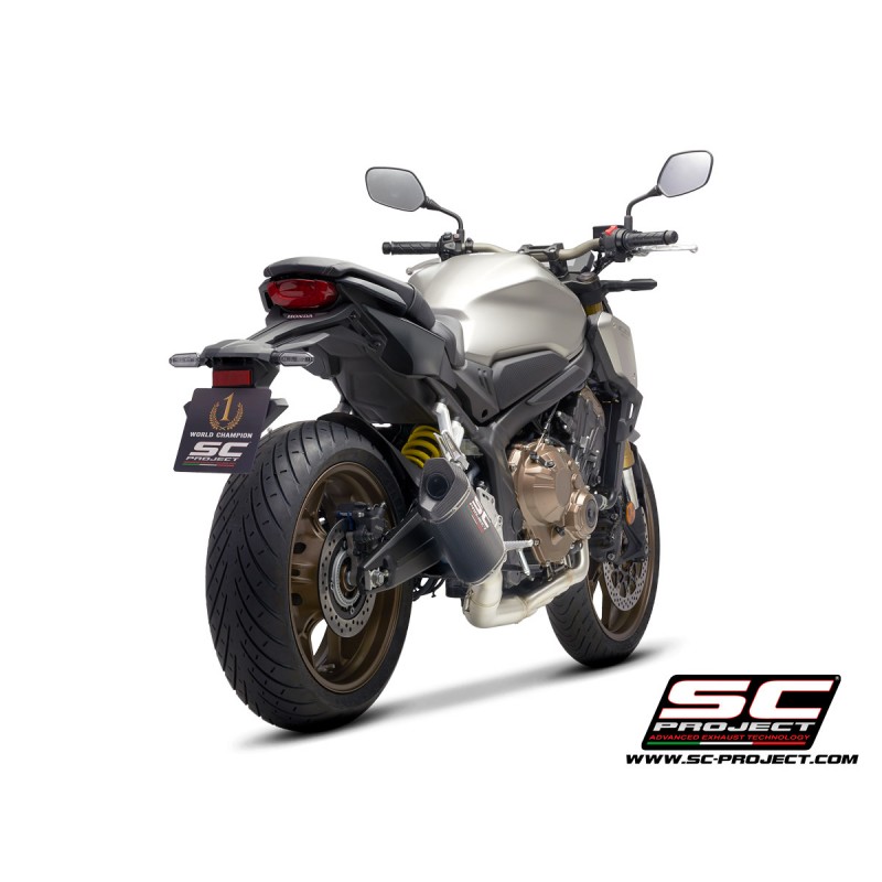 Uitlaatsysteem 4-1 SC1-M carbon Honda CB650R (19-20)