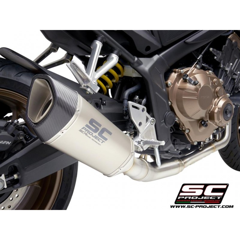 Uitlaatsysteem 4-1 SC1-R titanium Honda CB650R (19-20)