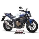 Uitlaatdemper Oval titanium Honda CB500-F-X/CBR500R (19-20)