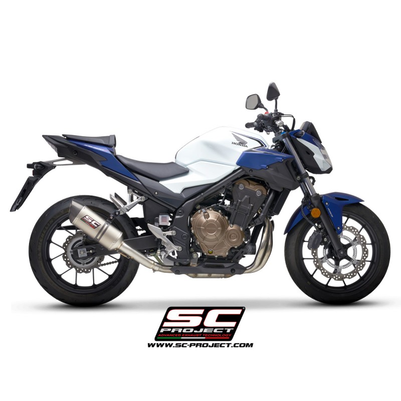 Uitlaatdemper Oval titanium Honda CB500-F-X/CBR500R (19-20)