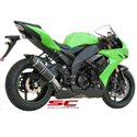 Uitlaatdemper Oval carbon Kawasaki ZX-10R (08-10)