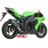 Uitlaatdemper Oval titanium Kawasaki ZX-10R (08-10)