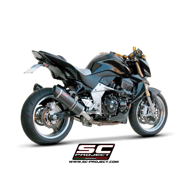 Uitlaatdempers Oval titanium Kawasaki Z1000 (07-09)