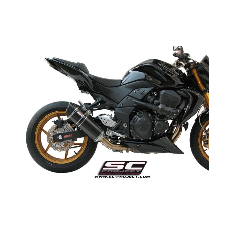 Uitlaatdemper Oval carbon Kawasaki Z750-R (07-14)