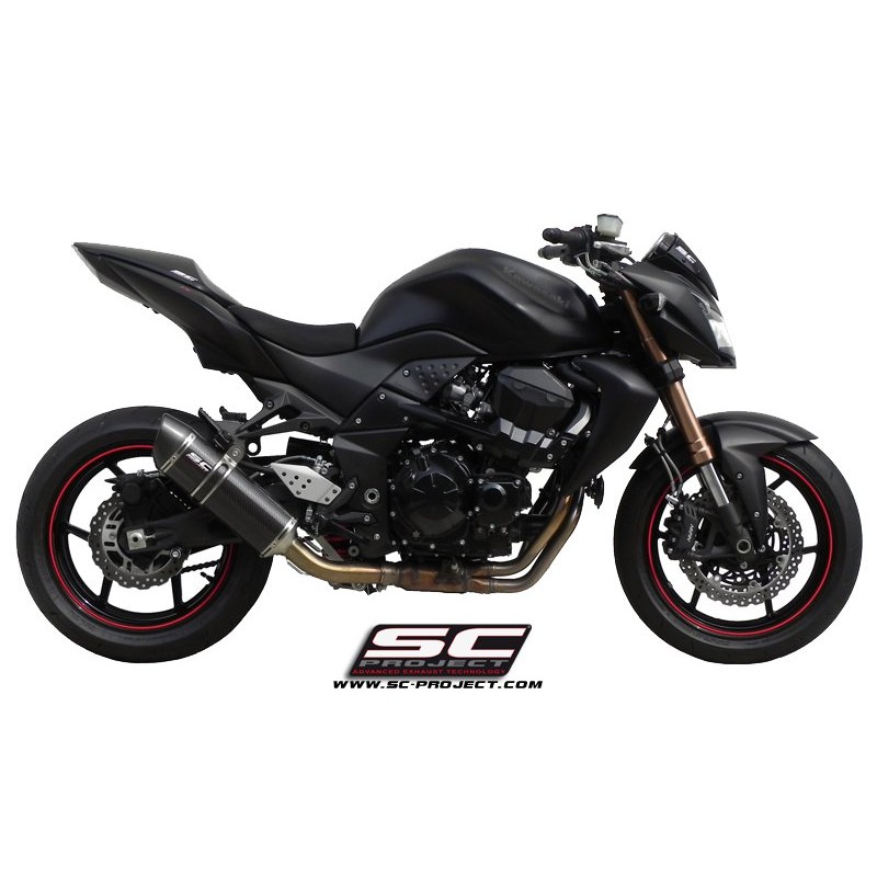 Uitlaatdemper Oval carbon Kawasaki Z750-R (07-14)