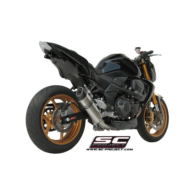 Uitlaatdemper Oval titanium Kawasaki Z750-R (07-14)