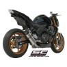 Uitlaatdemper Oval titanium Kawasaki Z750-R (07-14)