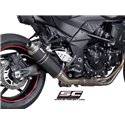 Uitlaatdemper Oval R60 carbon Kawasaki Z750-R (07-14)