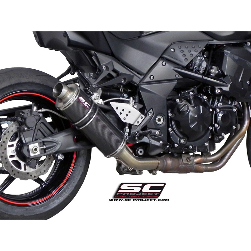 Uitlaatdemper Oval R60 carbon Kawasaki Z750-R (07-14)