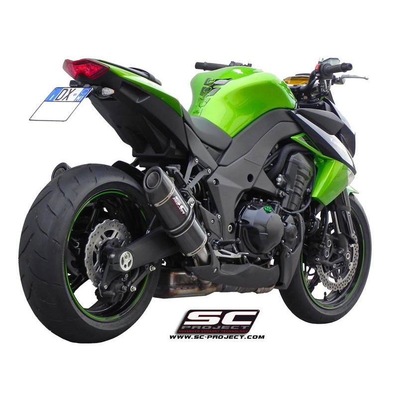 Uitlaatdempers Oval carbon Kawasaki Z1000-SX (10-13)