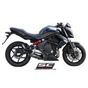 Uitlaatdemper Oval carbon Kawasaki ER6N/F & Versys (05-11)