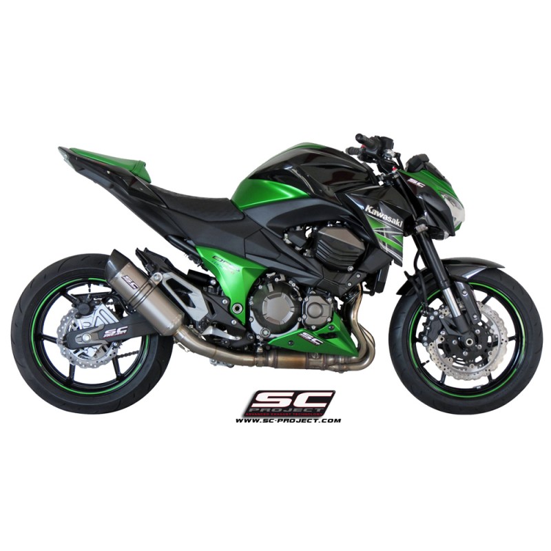 Uitlaatdemper Oval titanium Kawasaki Z800 (12-16)