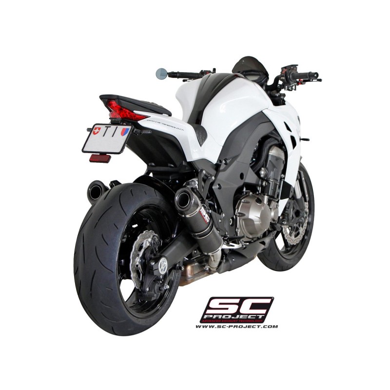 Uitlaatdempers GP-Tech carbon Kawasaki Z1000 (14-16)