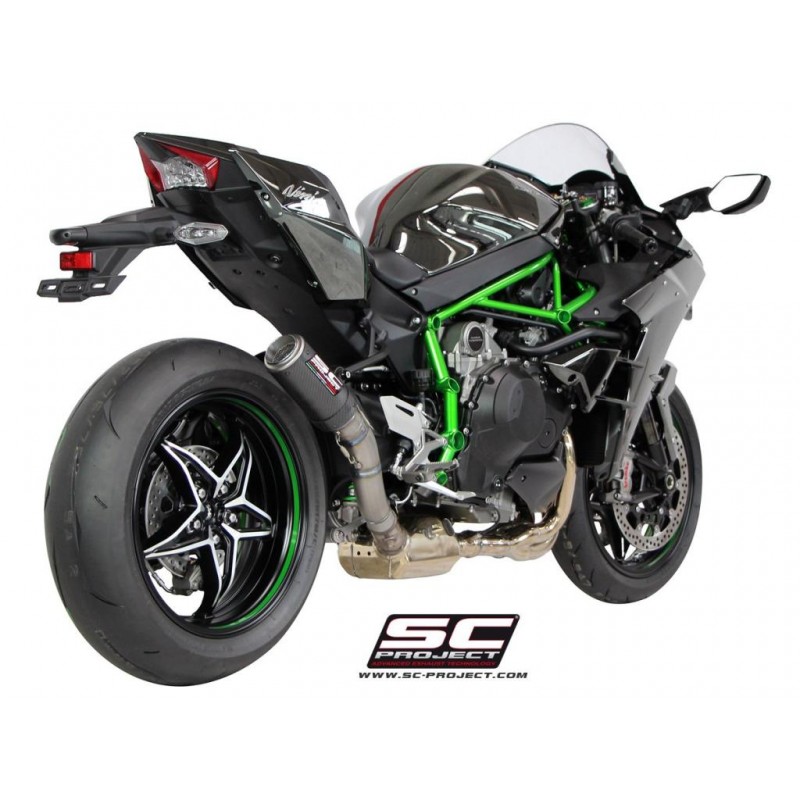 Uitlaatdemper CR-T titanium Kawasaki Ninja H2 (15-20)