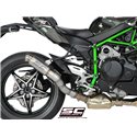 Uitlaatdemper GP70-R titanium Kawasaki Ninja H2 (15-20)