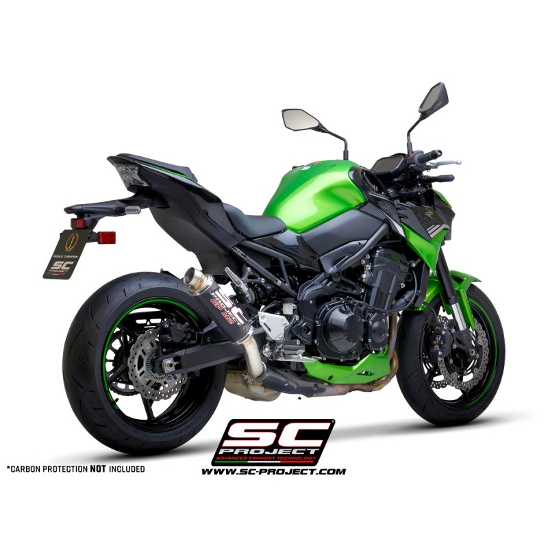 Uitlaatdemper GP-M2 carbon Kawasaki Z900 +A2 (17-20)