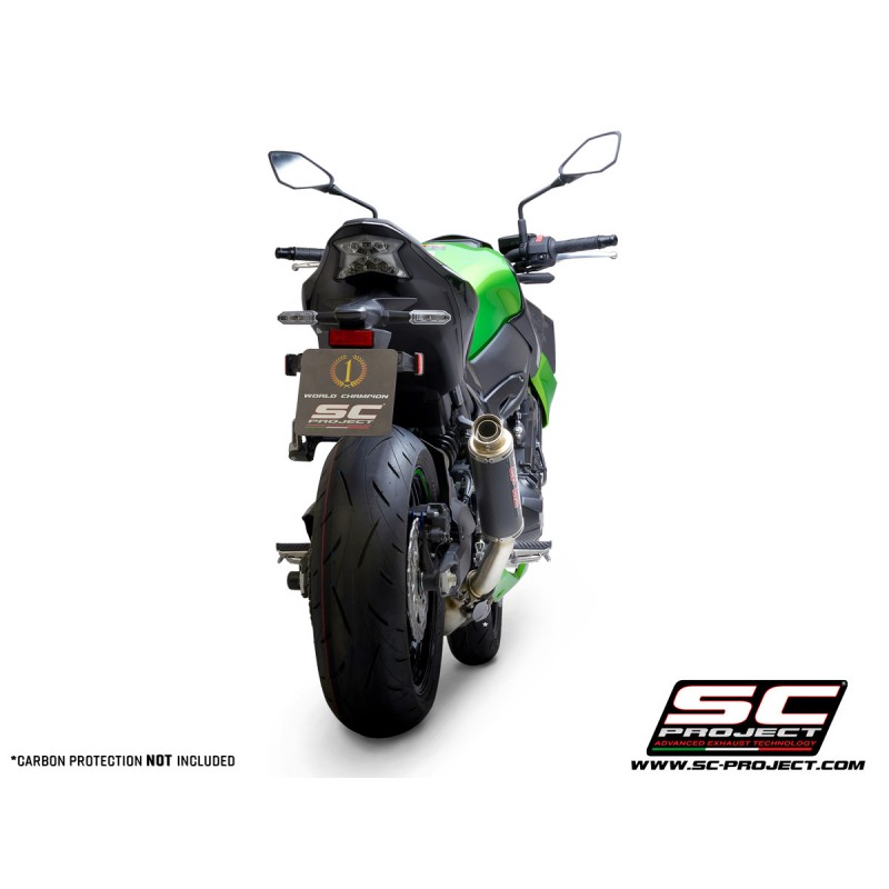 Uitlaatdemper GP-M2 carbon Kawasaki Z900 +A2 (17-20)