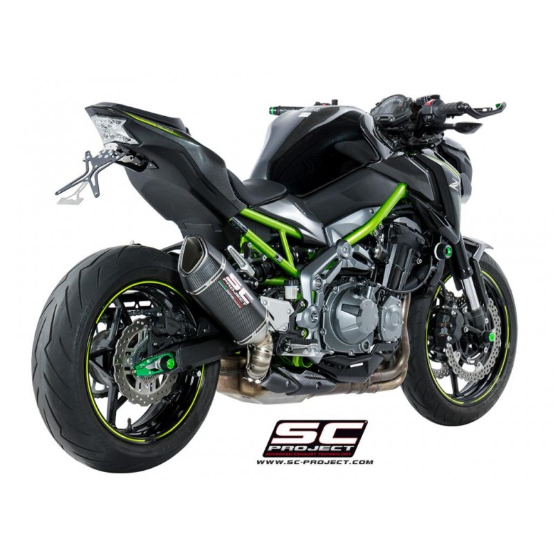 Uitlaatdemper SC1-R carbon Kawasaki Z900 +A2 (17-20)