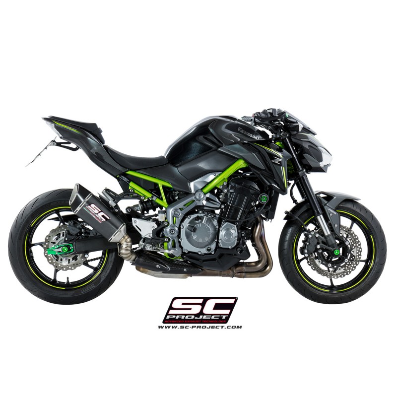 Uitlaatdemper SC1-R carbon Kawasaki Z900 +A2 (17-20)