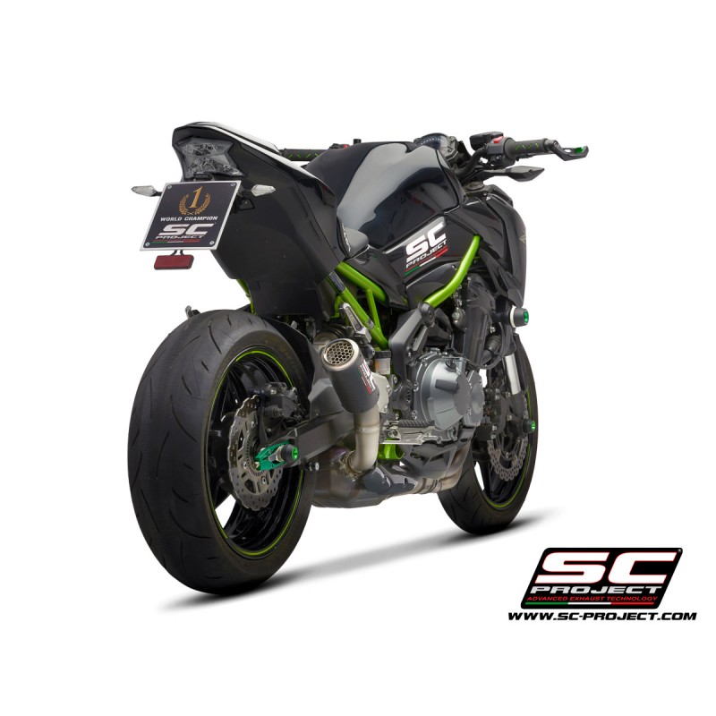 Uitlaatdemper CR-T carbon Kawasaki Z900 +A2 (17-20)