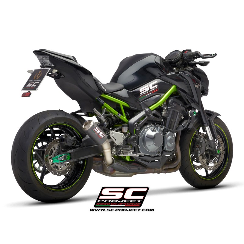 Uitlaatdemper CR-T carbon Kawasaki Z900 +A2 (17-20)