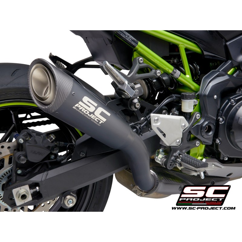 Uitlaatdemper S1 zwart Kawasaki Z900 +A2 (17-20)