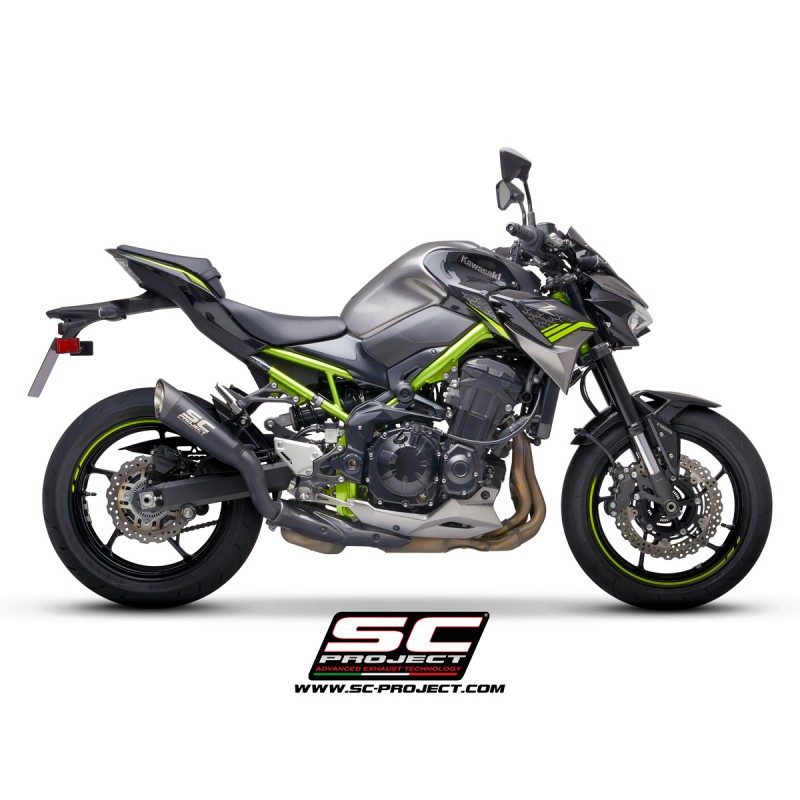 Uitlaatdemper S1 zwart Kawasaki Z900 +A2 (17-20)