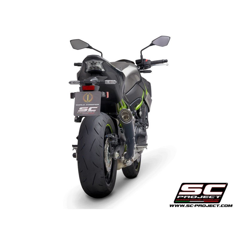 Uitlaatdemper S1 zwart Kawasaki Z900 +A2 (17-20)