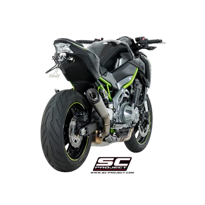 Uitlaatdemper S1 titanium Kawasaki Z900 +A2 (17-20)