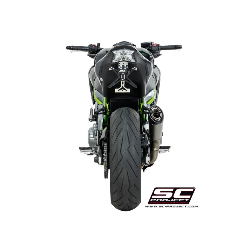 Uitlaatdemper S1 titanium Kawasaki Z900 +A2 (17-20)