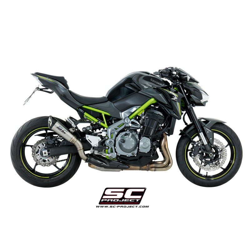 Uitlaatdemper S1 titanium Kawasaki Z900 +A2 (17-20)