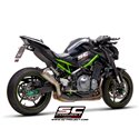 Uitlaatdemper S1-GP titanium Kawasaki Z900 +A2 (17-20)