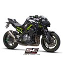 Uitlaatdemper S1-GP titanium Kawasaki Z900 +A2 (17-20)