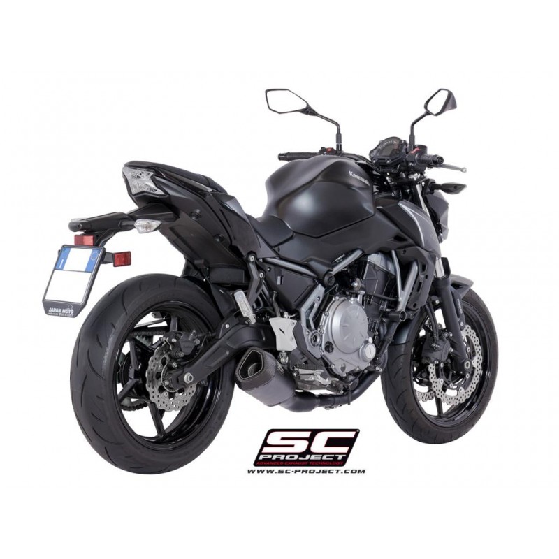 Uitlaatsysteem 2-1 SC1-R GT zwart Kawasaki Z650 (17-19)