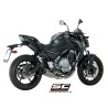 Uitlaatsysteem 2-1 SC1-R GT titanium Kawasaki Z650 (17-19)