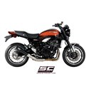 Uitlaatdemper Conical 70's zwart Kawasaki Z900 (18-21)