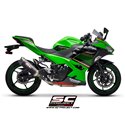 Uitlaatdemper SC1-M carbon Kawasaki Ninja 400 (18-20)