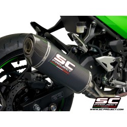 Uitlaatdemper Oval carbon Kawasaki Ninja 400 (18-20)