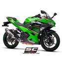 Uitlaatdemper Oval carbon Kawasaki Ninja 400 (18-20)