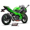 Uitlaatdemper Oval carbon Kawasaki Ninja 400 (18-20)