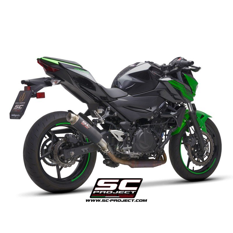 Uitlaatdemper GP-M2 carbon Kawasaki Z400 (19-20)