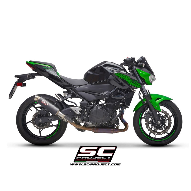 Uitlaatdemper GP-M2 carbon Kawasaki Z400 (19-20)