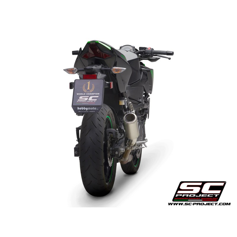 Uitlaatdemper CR-T titanium Kawasaki Z400 (19-20)