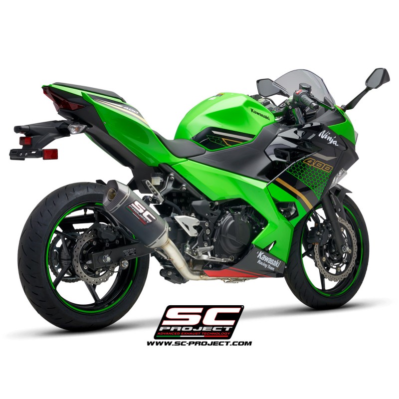 Uitlaatsysteem 2-1 SC1-M carbon Kawasaki Ninja 400 (18-20)