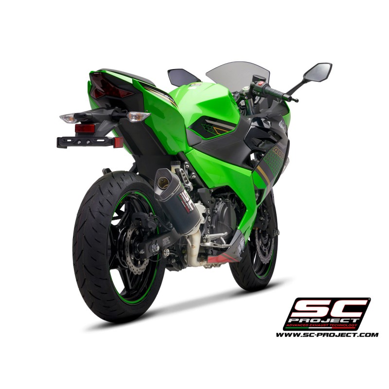 Uitlaatsysteem 2-1 SC1-M carbon Kawasaki Ninja 400 (18-20)